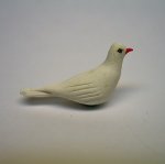 1" white dove