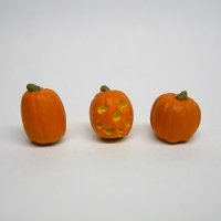 1/4" pumpkins set