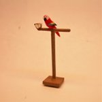 1/4" parrot on stand